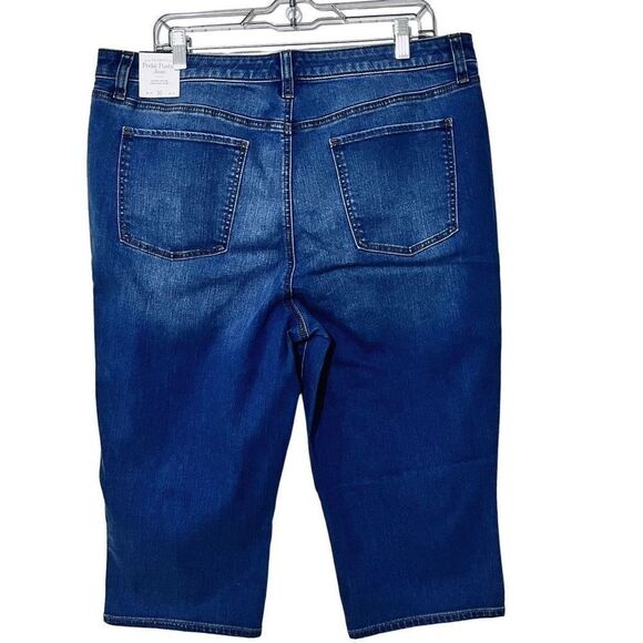 TALBOTS PEDAL PUSHER JEANS - GATES WASH SIZE 16 - Picture 7 of 10